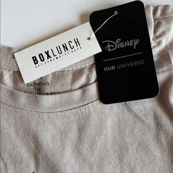 NWT Nightmare Before Christmas 100% Organic Cotton Women’s shirt Black tie dye L - Picture 4 of 11